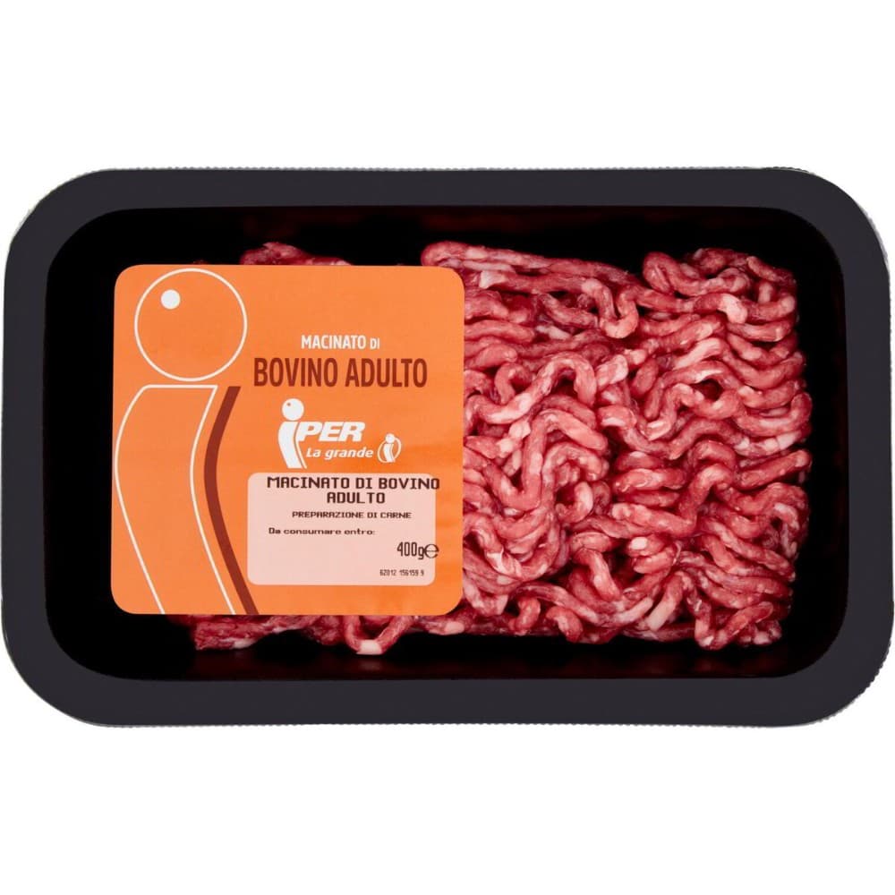 Macinato di bovino adulto di razza Piemontese, 400 g – Iper La grande i
