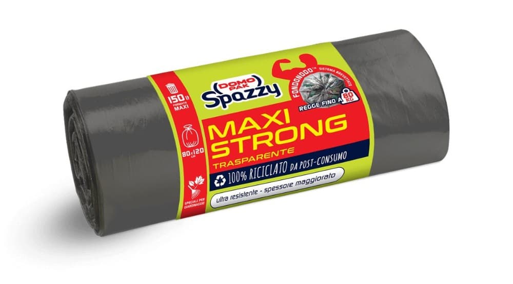 Sacchi Maxi Strong trasparenti, 10 pezzi Spazzy – Carrefour