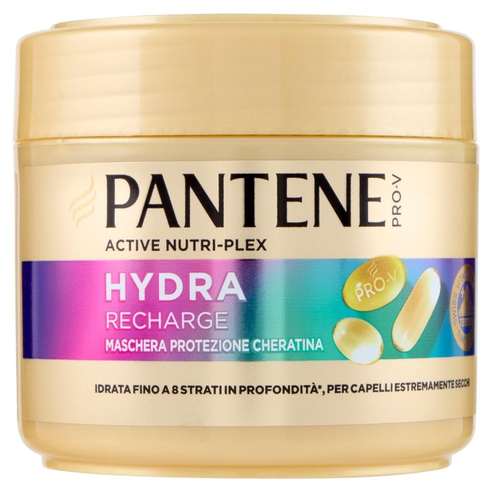 Hydra Recharge maschera protezione cheratina Active Nutri-Plex Pantene Pro-V, 300 ml – Bennet