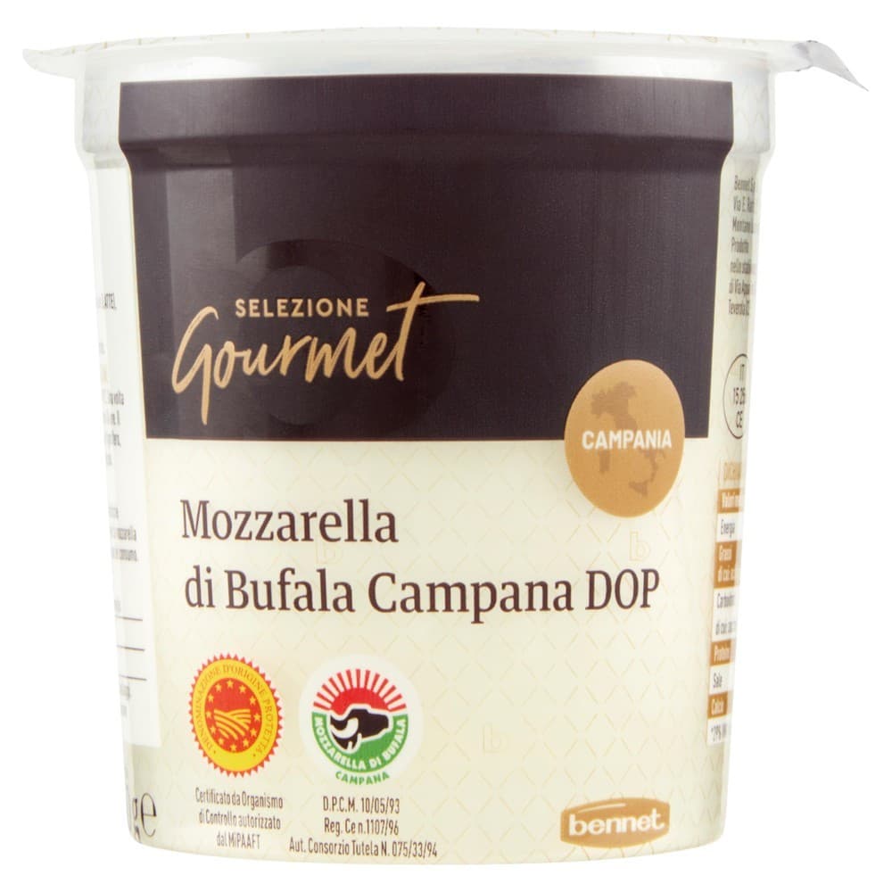 Mozzarella di bufala campana DOP Selezione Gourmet Bennet, 250 g – Bennet