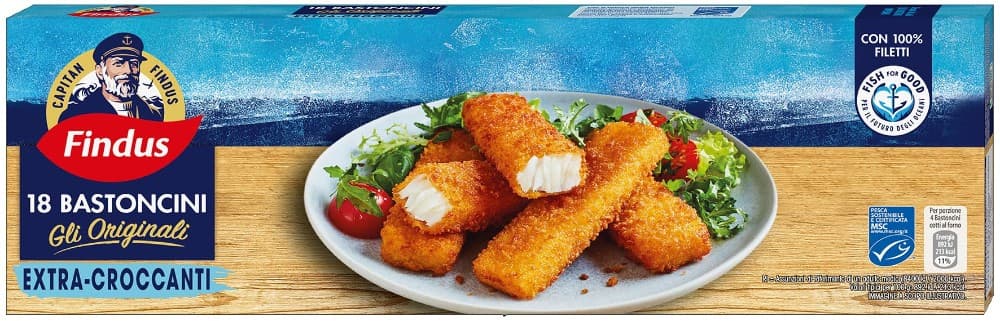 18 bastoncini di merluzzo surgelati Findus 450 g in offerta da Bennet