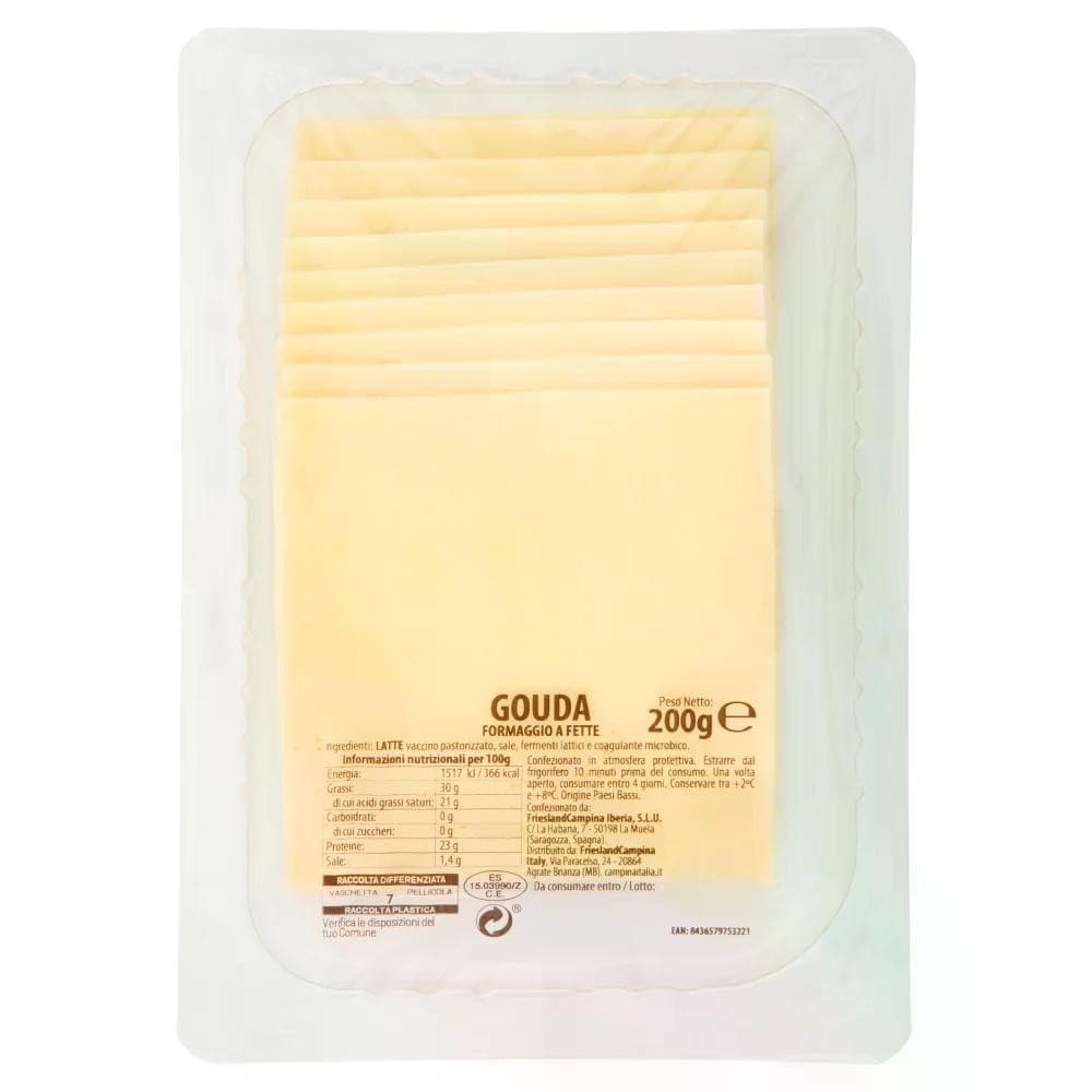 Formaggio Gouda a fette, 200 g – Carrefour