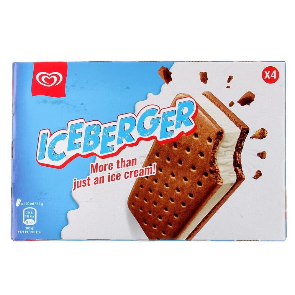 Biscotti Gelato Iceberger conf. da 4, 268 g Algida in offerta da Bennet