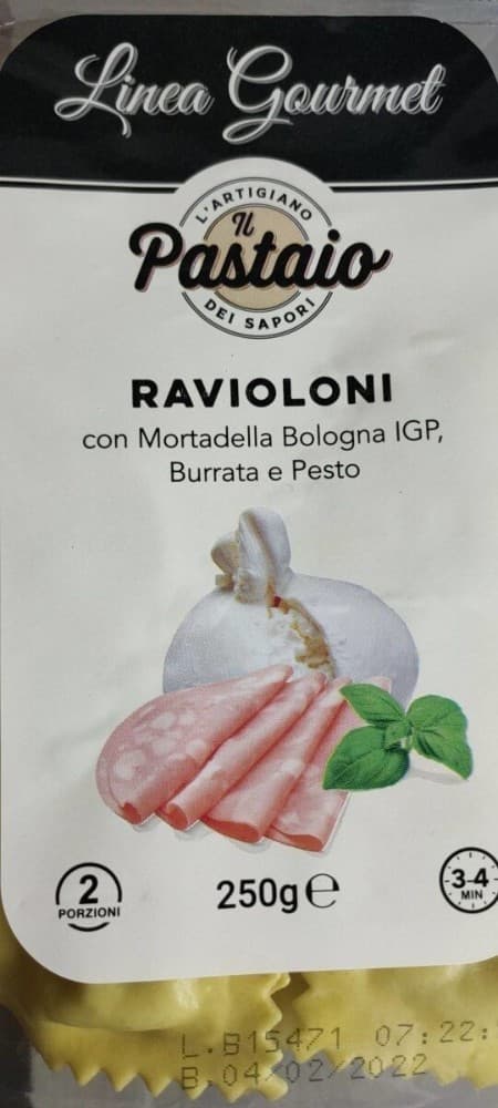 Delidor ravioloni con mortadella IGP, Burrata e pesto / Ravioli con salsiccia e friarielli, 250 g – Dpiù