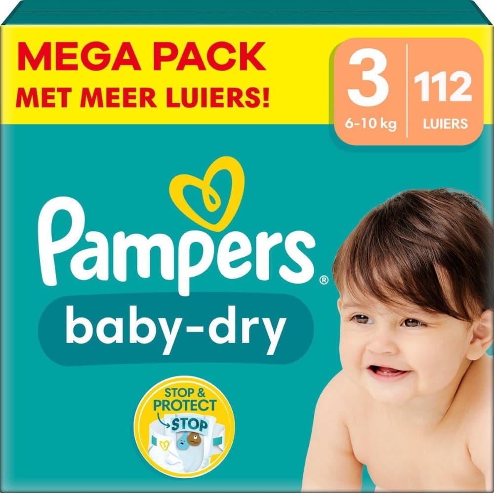 Pannolino o Mutandino Pampers Baby Dry, 112 pezzi – Carrefour