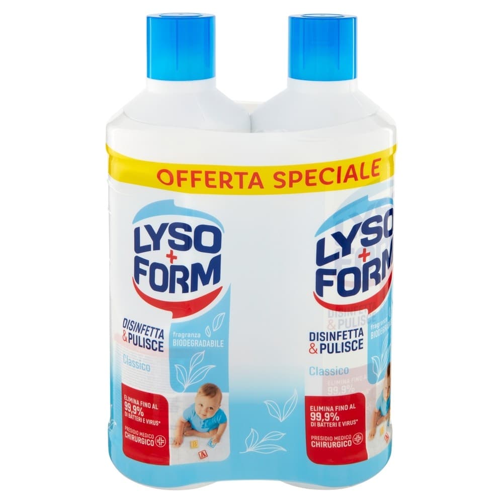 Lysoform pavimenti classico 2x1100 ml in offerta da Il Gigante