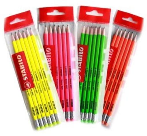 Stabilo matite Fluo con gomma 6pz in offerta da Maury's