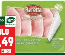 Prosciutto cotto o crudo "Fresca Salumeria" 100/120 g FRATELLI BERETTA in offerta da Panorama