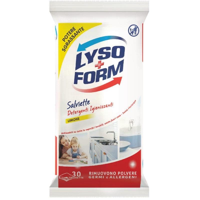 Salviette detergenti igienizzanti per superfici conf. da 30 Lysoform in offerta da Bennet