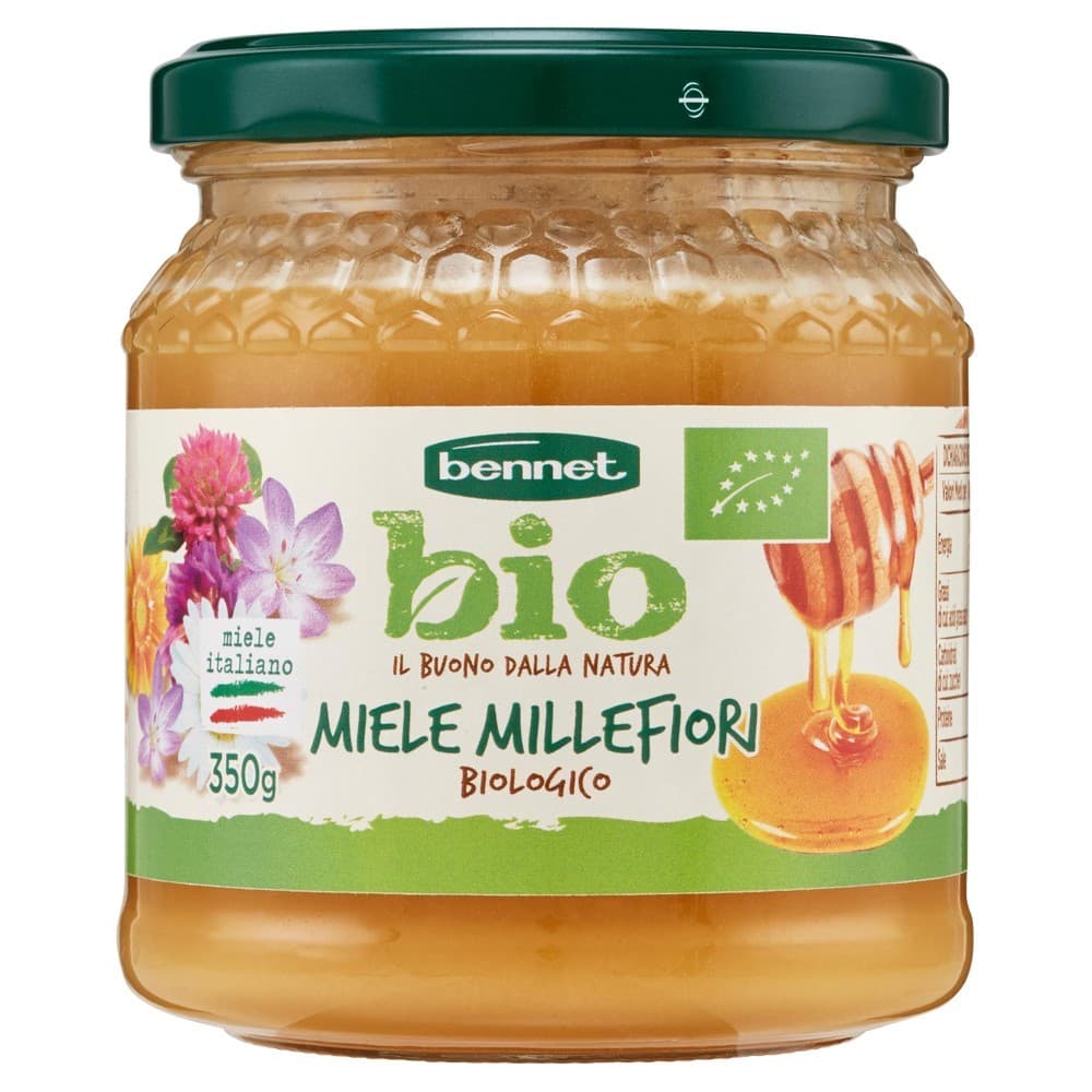 Bennet Bio miele millefiori, 350 g – Bennet