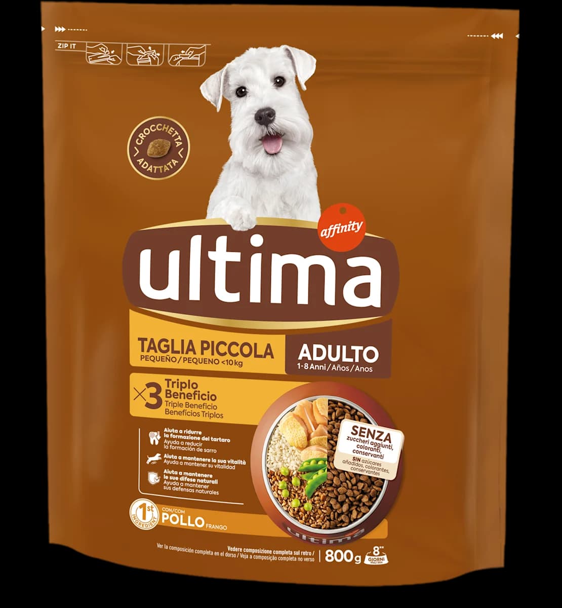 Ultima crocchette per cani, 800 g – Panorama