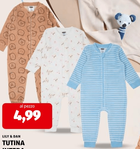 Body per neonato, 3 pezzi Lily & Dan – ALDI