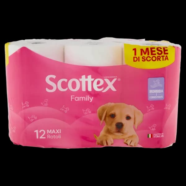 Scottex carta igienica Family 12 rotoli maxi in offerta da Risparmio Casa