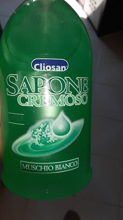 Sapone cremoso Cliosan muschio bianco/gocce di latte, 1 L – MD