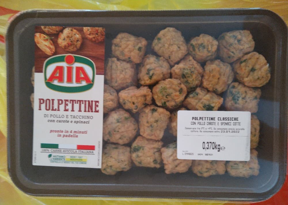 Aia polpettine di pollo e tacchino con carote e spinaci, 370 g – Lidl