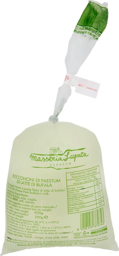 Bocconcini di Paestum di latte di bufala, 250 g – Esselunga