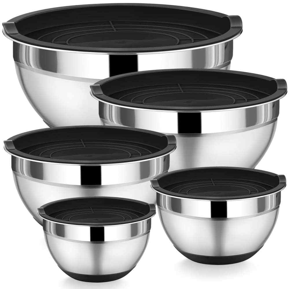 Ciotola in acciaio inox con coperchio in plastica Crofton – ALDI