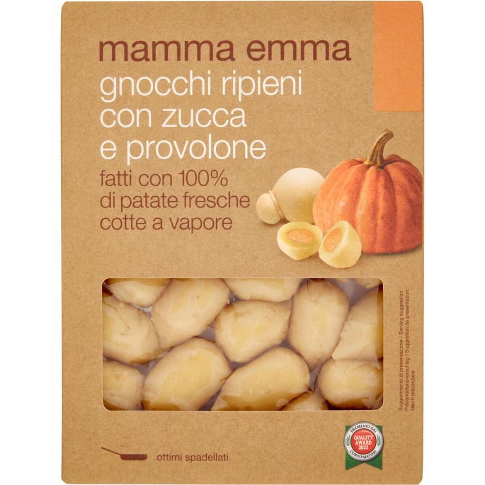 Gnocchi di patate con zucca Mamma Emma, 350 g – Panorama