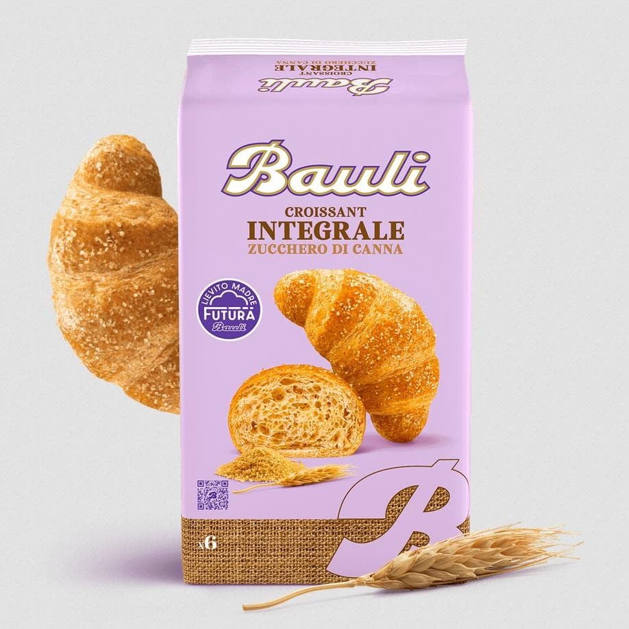 Croissant classico o integrale con zucchero di canna 6 pezzi 222 g / 240 g BAULI in offerta da Iper La grande i