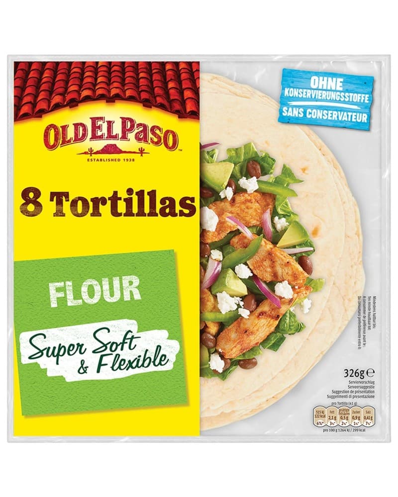 Flour Tortillas Old El Paso, 326 g – Carrefour