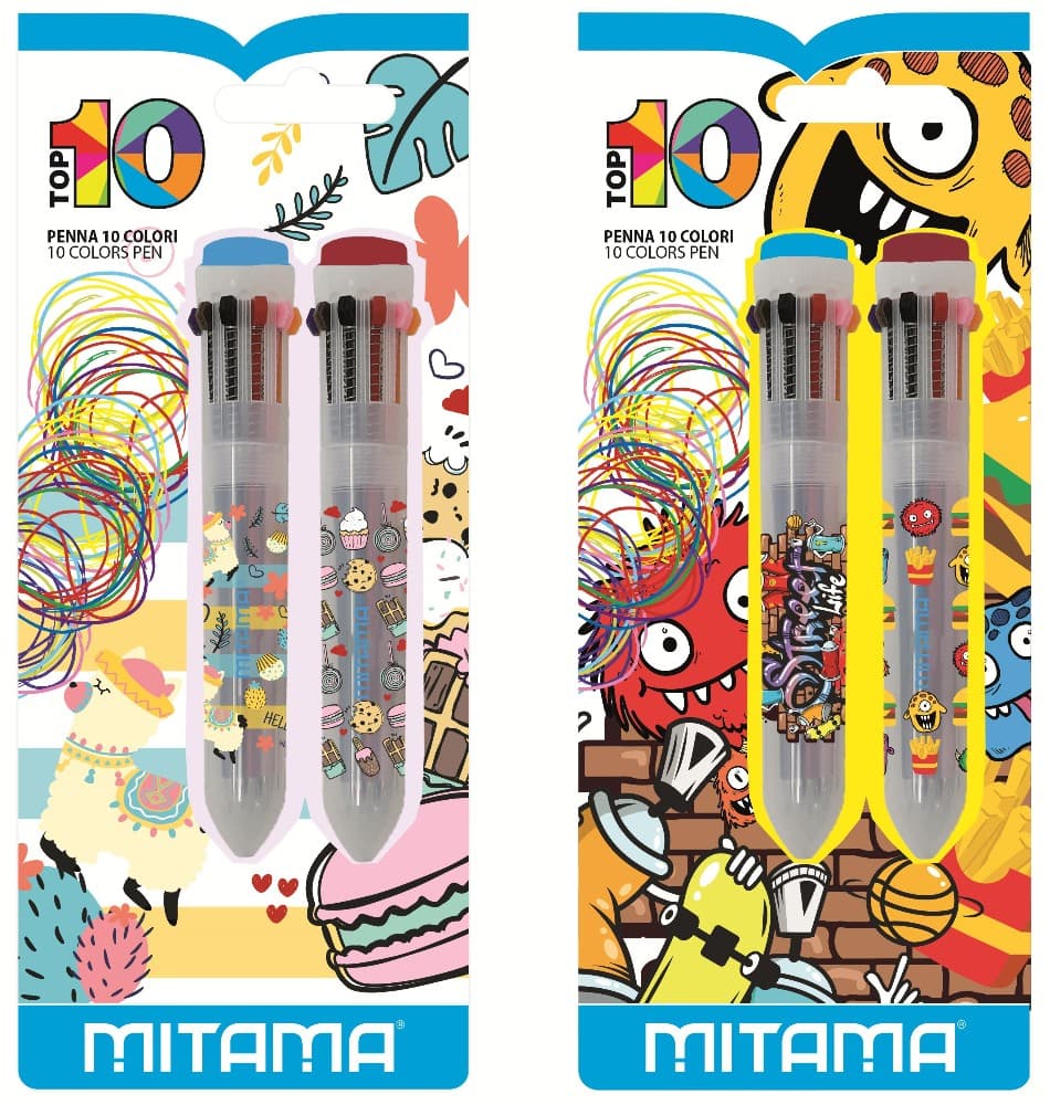 Penna 10 colori Mitama in offerta da Carrefour