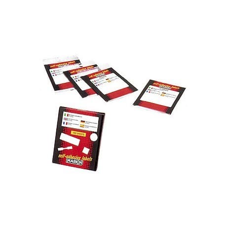 Etichette bianche misure assortite; esempio 56 x 34 mm in offerta da Coop
