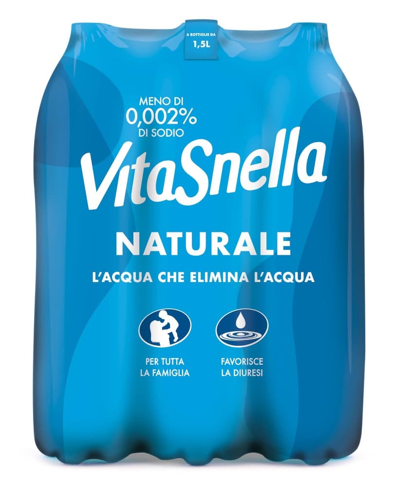 Acqua Vitasnella Naturale, 6 pezzi 1,5 L Cad. (9 L) – Carrefour