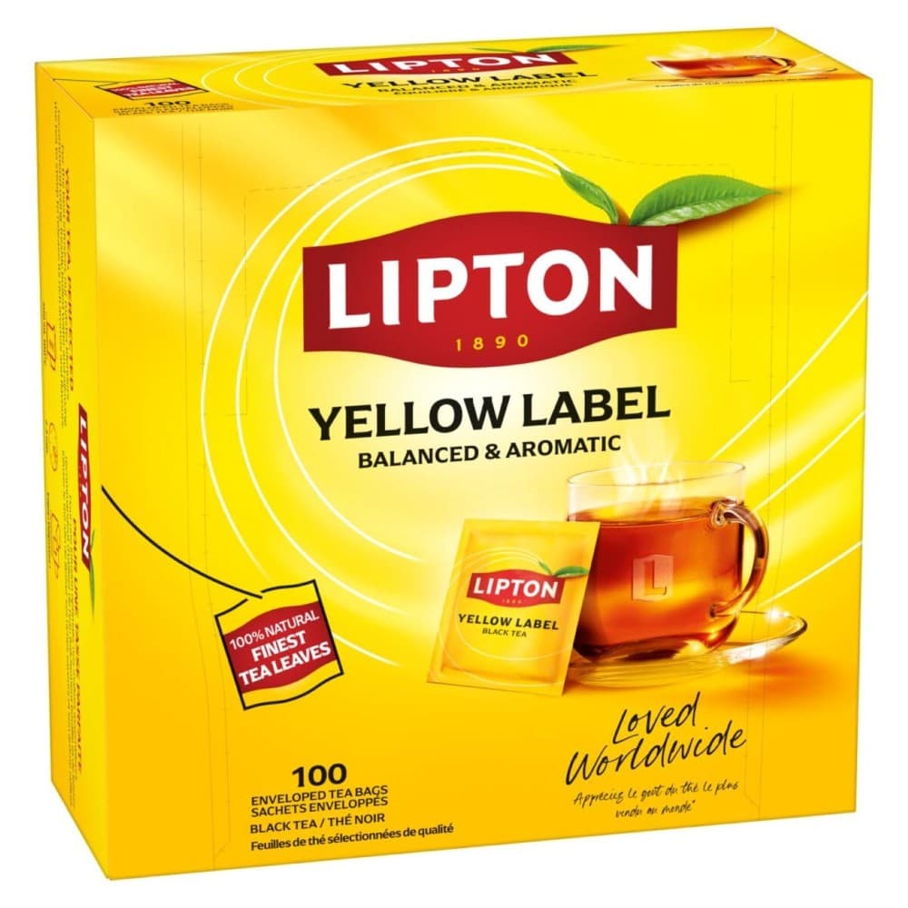 The Nero Yellow Label 100 filtri, 282 g Lipton – Carrefour
