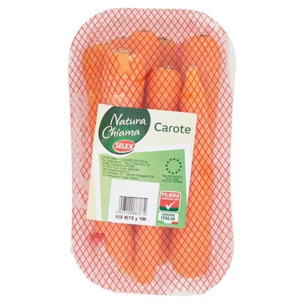 Carote Vassoio, 1 kg Natura Chiama Selex – Dpiù