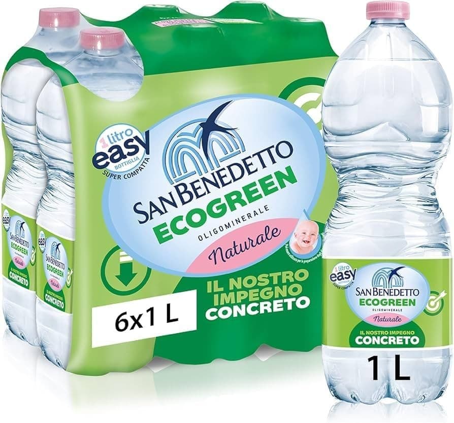 Acqua Naturale San Benedetto 6 pz x 1 l = 6 l in offerta da Penny