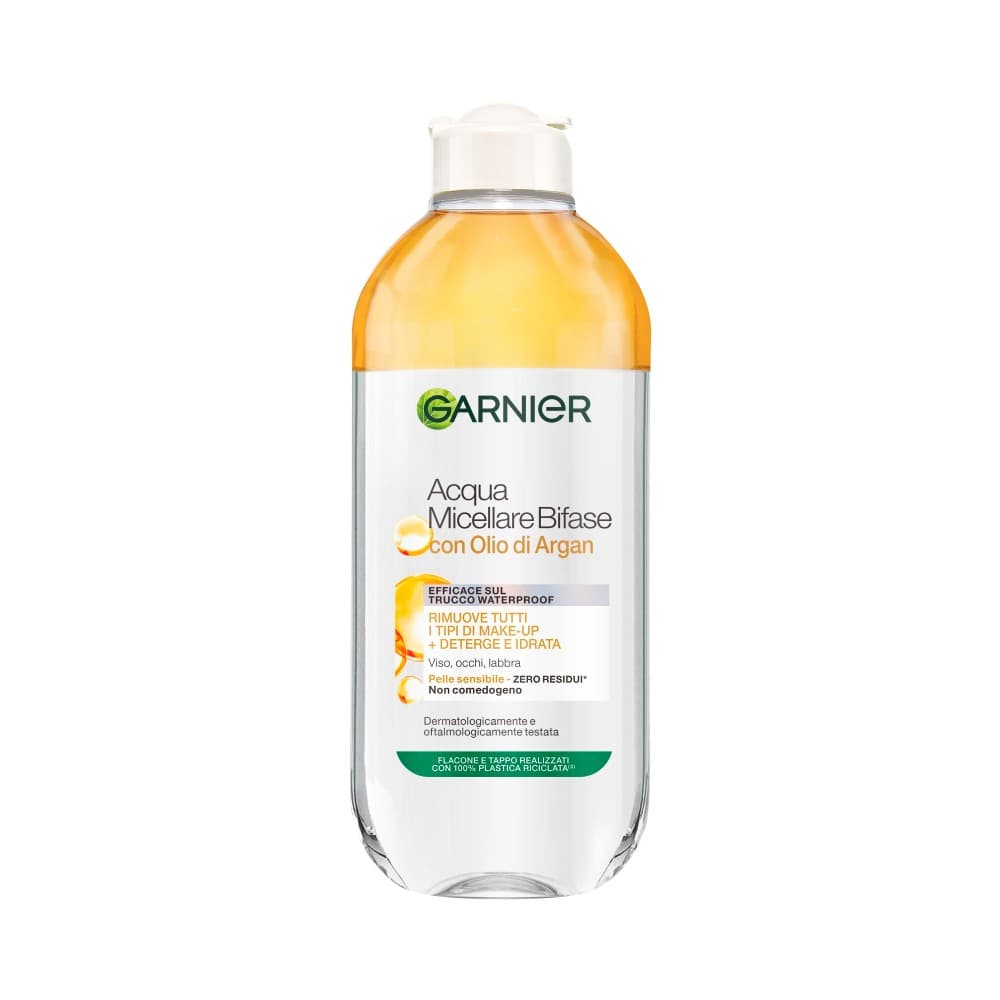 Acqua micellare bifase Skinactive Garnier, 400 ml – Bennet