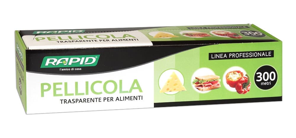 Pellicola trasparente per alimenti Rapid, 300 metri – Il Gigante