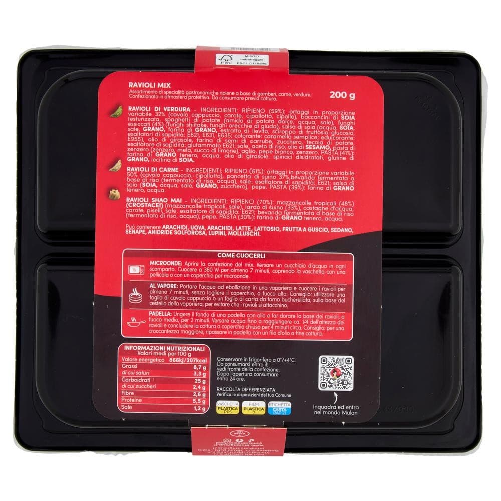 Ravioli mix apericina, 200 g – Carrefour