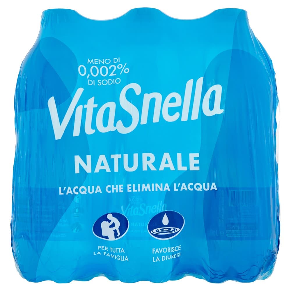 Acqua minerale naturale Vitasnella, 6x1,5 litri – Esselunga