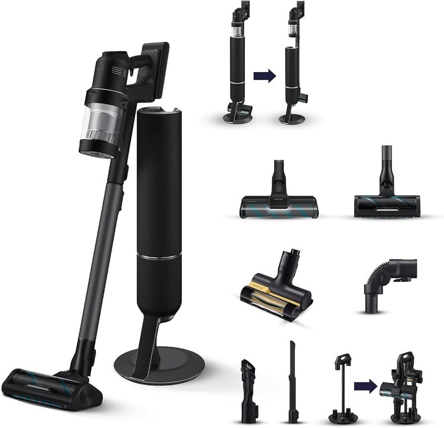 Samsung Scopa elettrica VS90F40DEK Bespoke AI Jet Ultra + Smeg Bilancia da cucina, 1 scopa elettrica + 1 bilancia – Trony