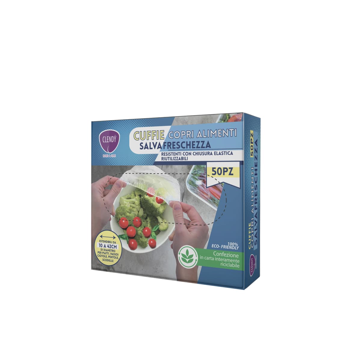 Cuffie copri alimenti Salvafreschezza Clendy 50 cuffie in offerta da Il Gigante