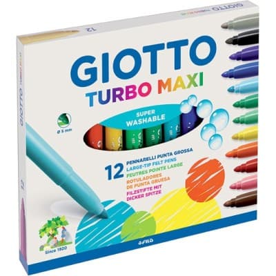 Pennarelli Turbo Maxi Giotto 12 pezzi in offerta da Panorama