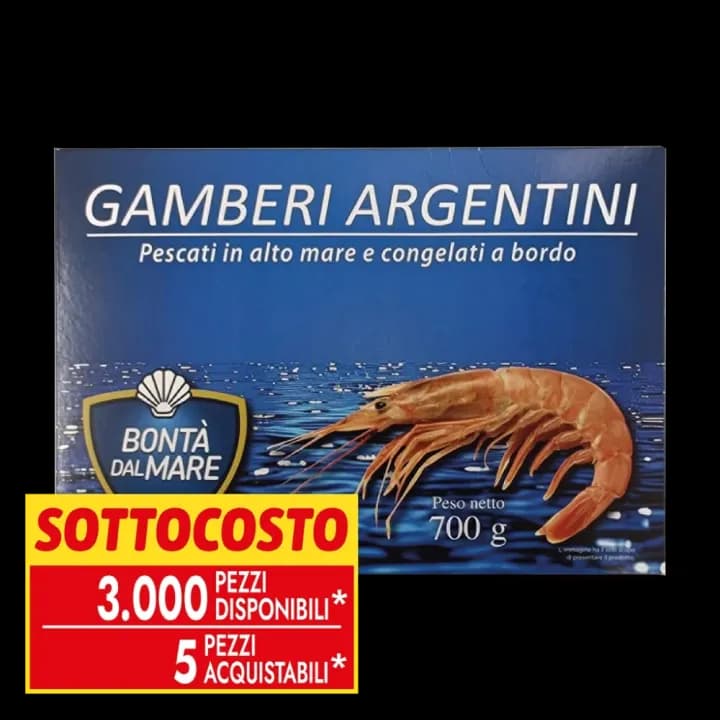 Bontà dal Mare gamberi argentini surgelati, 700 g – Bennet