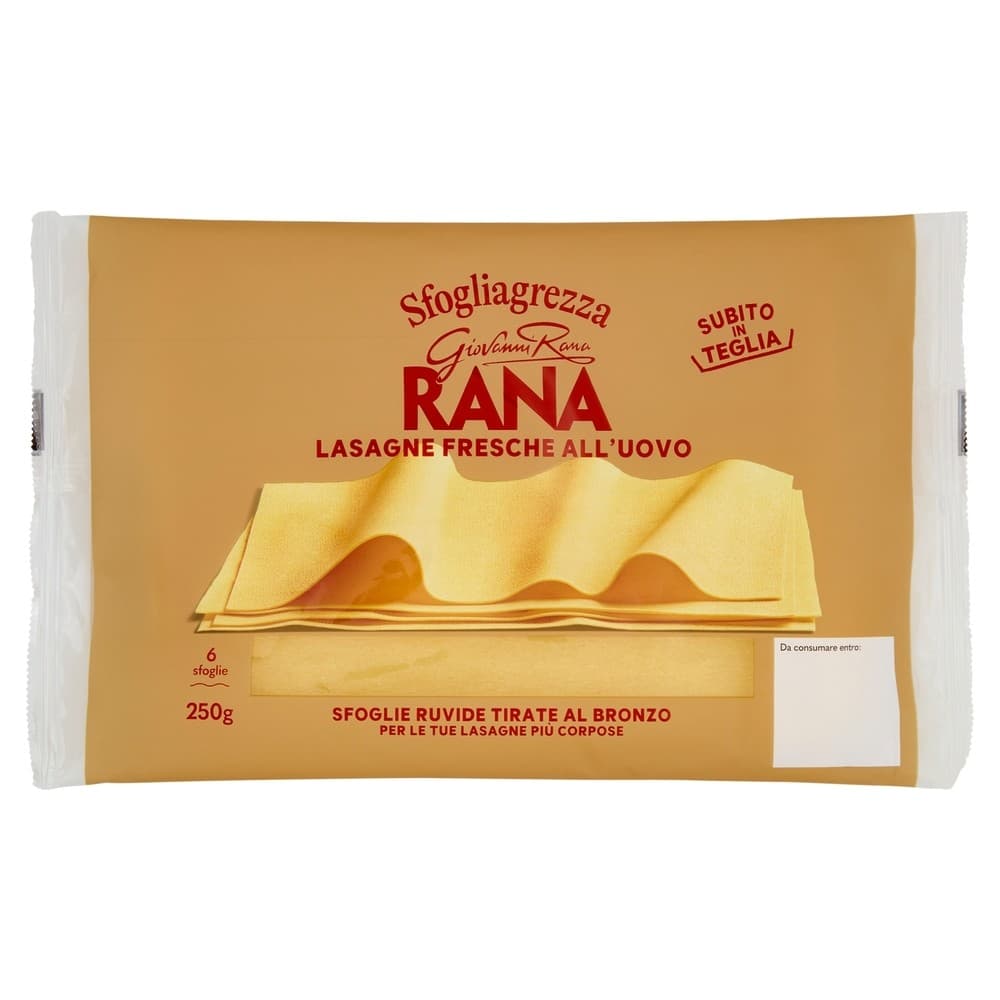 Pasta per lasagne fresche all'uovo, 250 g – Bennet