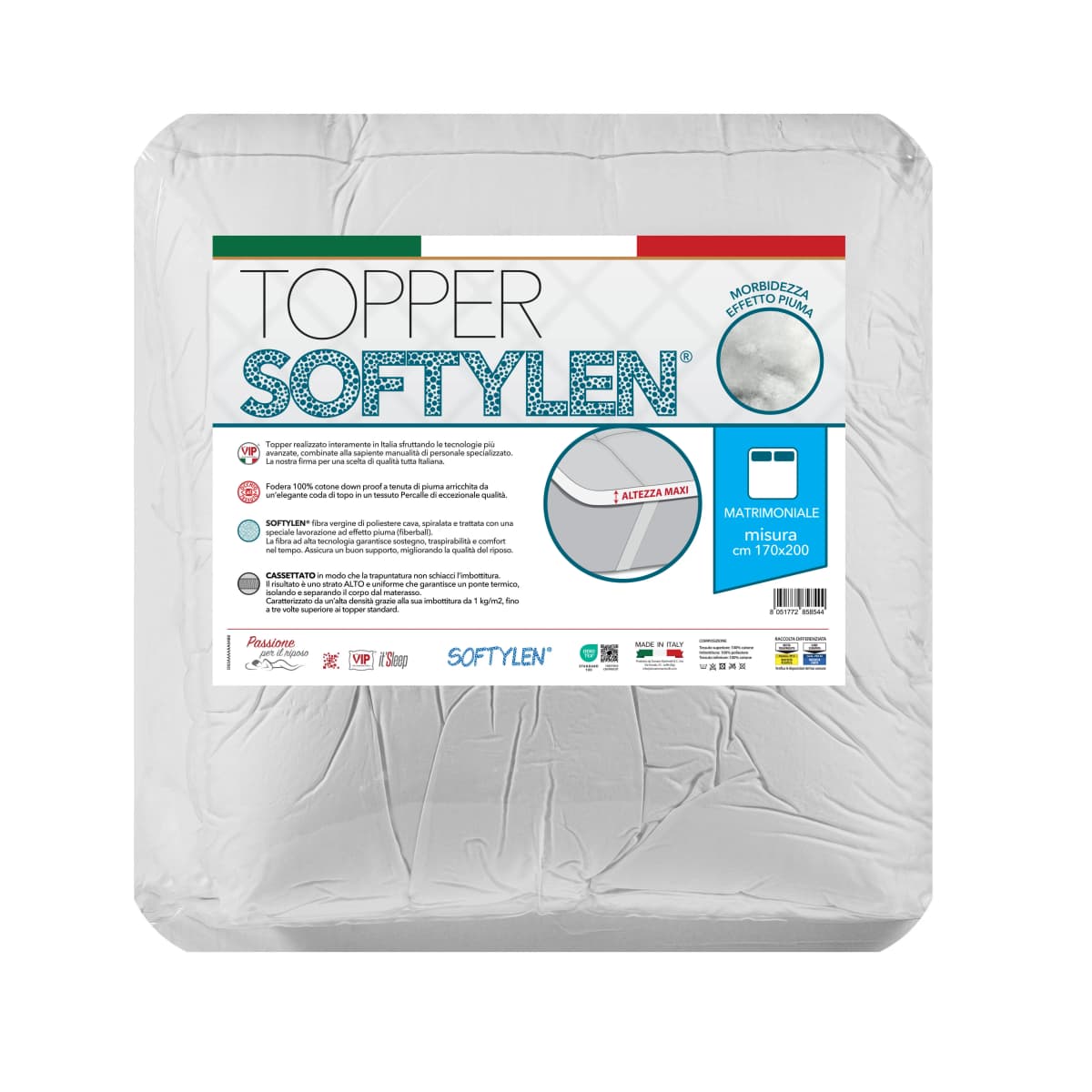Topper microfibra cm 170x200 PASSION in offerta da Bennet