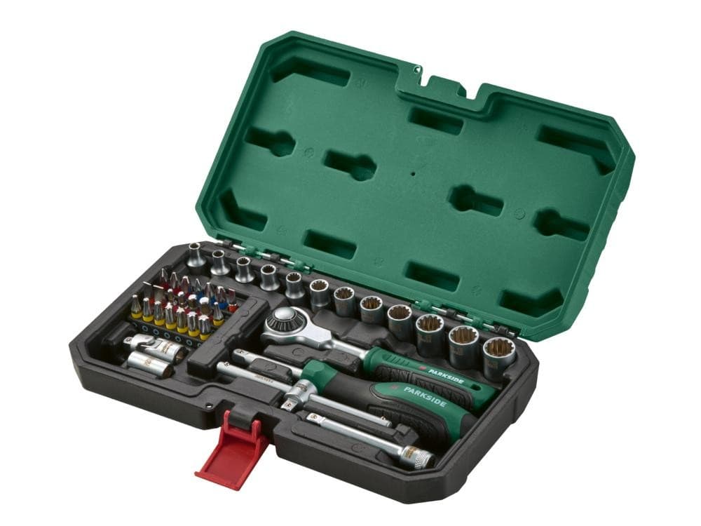 Set chiavi a bussola con cricchetto, 37 o 39 pezzi PARKSIDE – Lidl