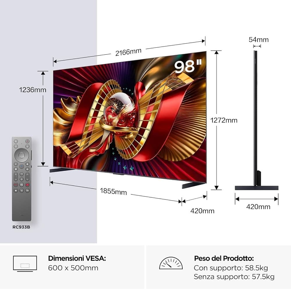 TCL 98C8L, 98" – Unieuro