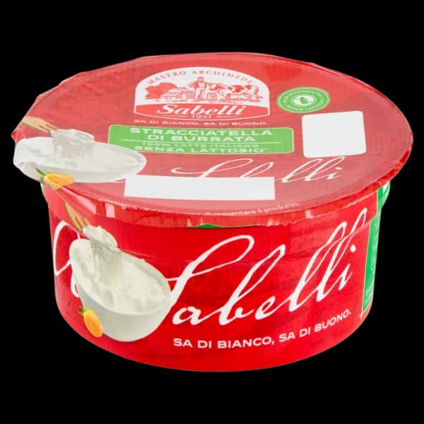 Stracciatella o burrata Sabelli senza lattosio 140 g in offerta da Carrefour