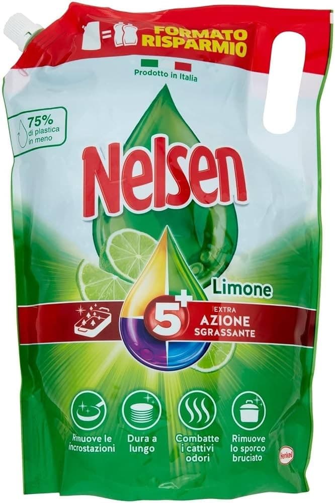 Nelsen ricarica detersivo piatti, 1,8 l – Dm