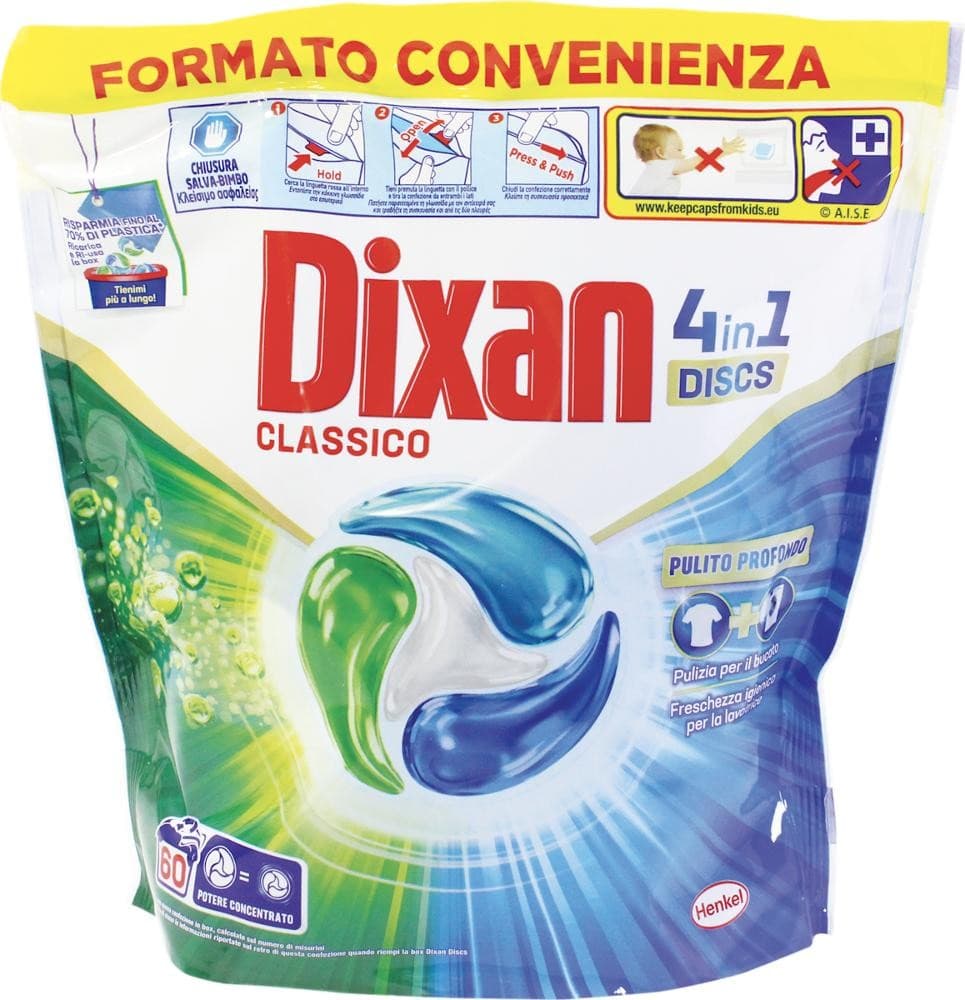 Dixan detersivo lavatrice, 60 pz – Tigota