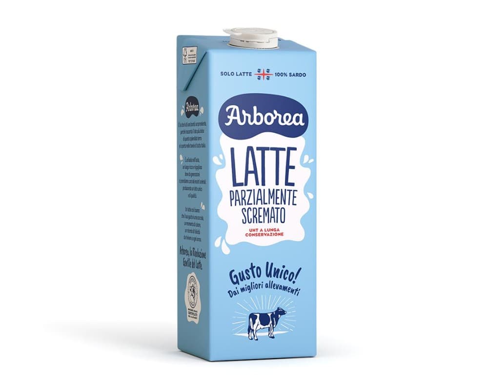 Latte UHT parzialmente scremato Arborea 1 l in offerta da Panorama