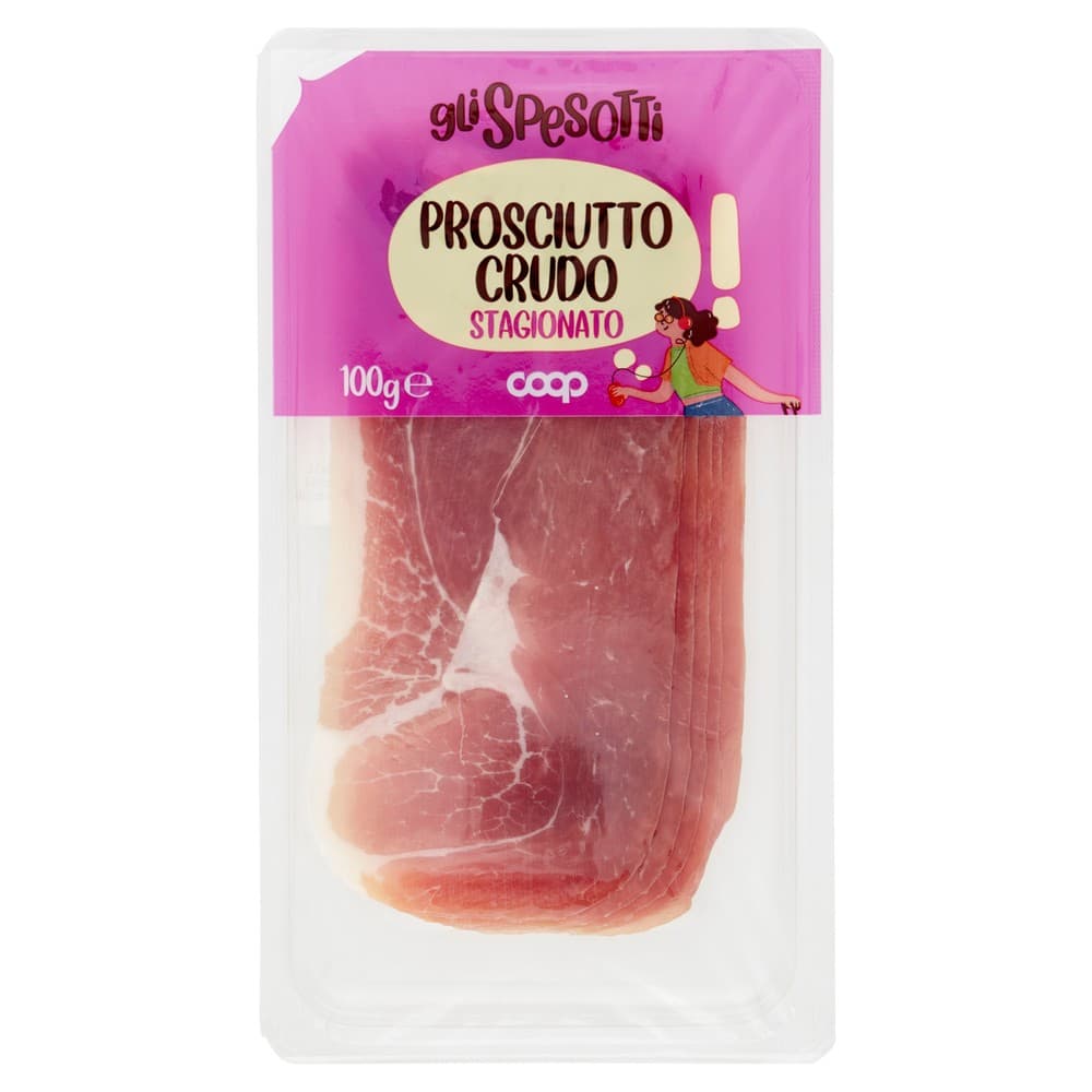 Prosciutto crudo stagionato, 100 g – Coop