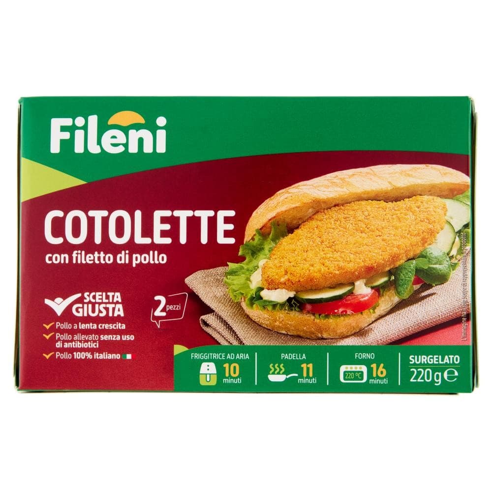Cotolette di Pollo Fileni 220 g in offerta da Carrefour