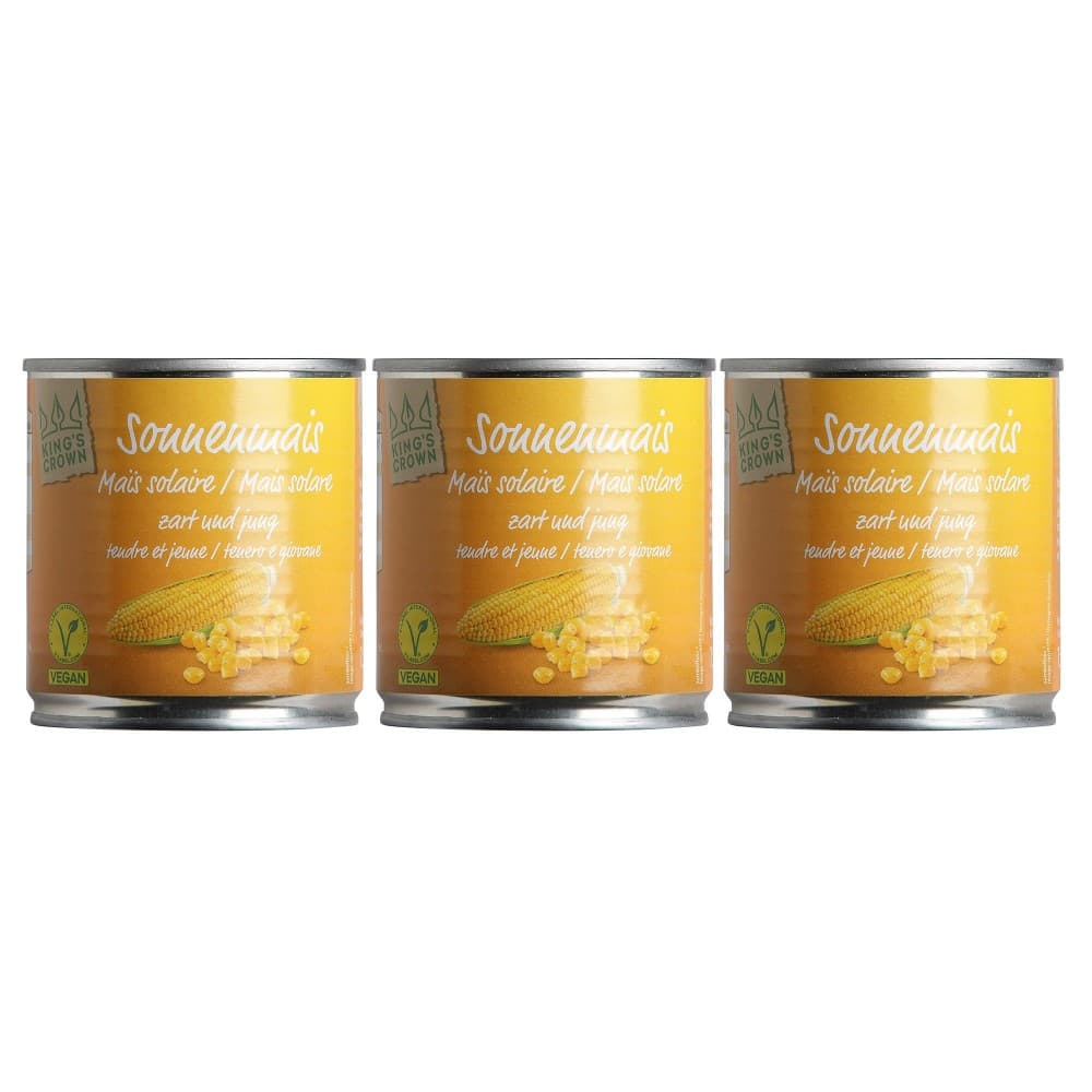 Mais in confezione mini 3 x 150 g King's Crown in offerta da ALDI