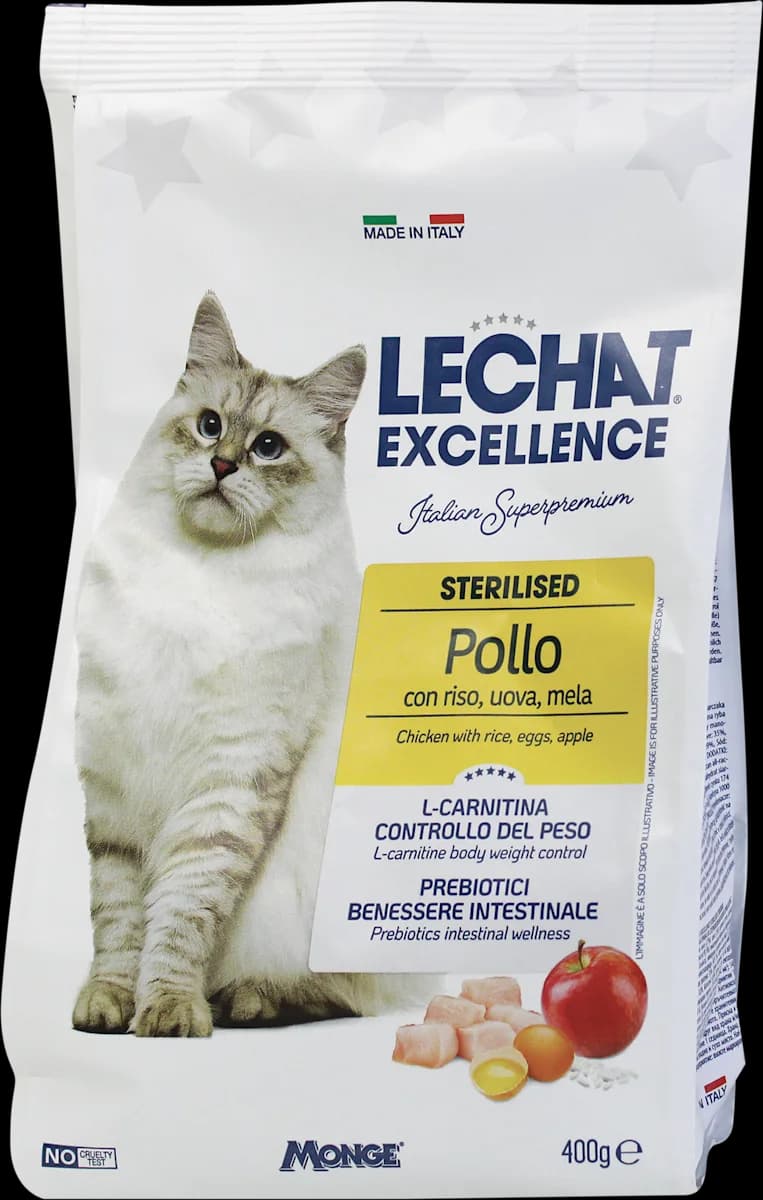 Alimento Secco per Gatti Sterilizzati Lechat Excellence Monge 400 g in offerta da Carrefour